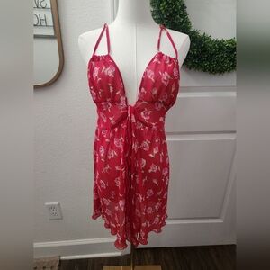 Red Floral Lingerie